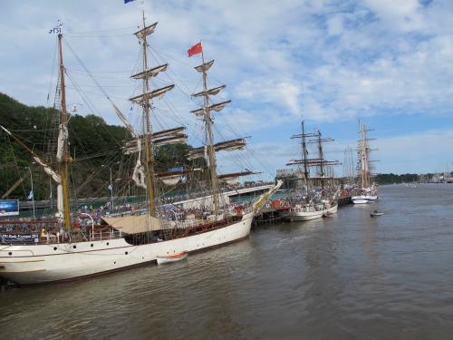 The tall Ships on the River Suir in Waterford