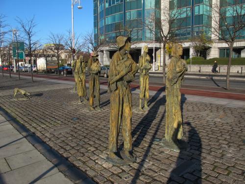 The Sculptures were made in the Rememberance of Great Famine 